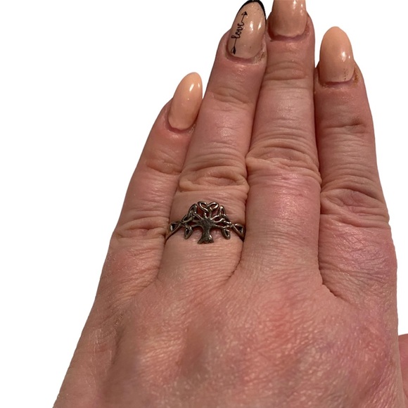 Tree of life Celtic ring “Crann Bethadh” size 7 silver .925 - Picture 4 of 7